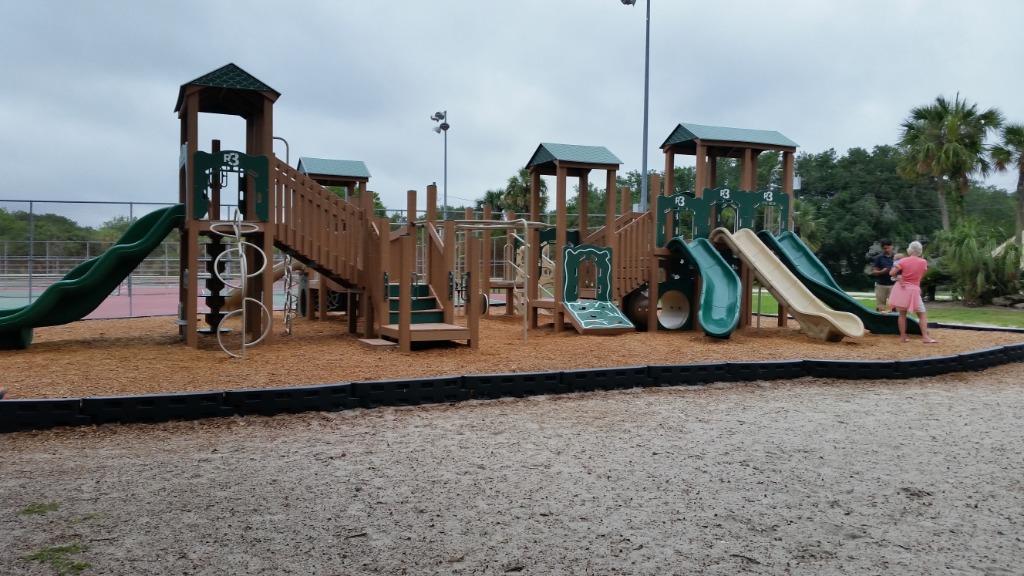 The Pier and Kid's Splash Pad & Playground